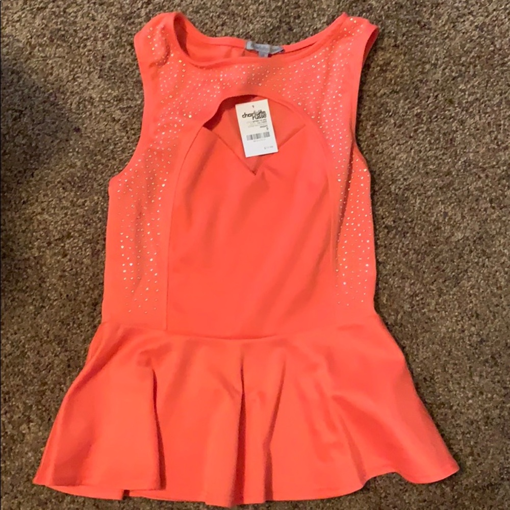 Charlotte Russe Peplum Top Small
